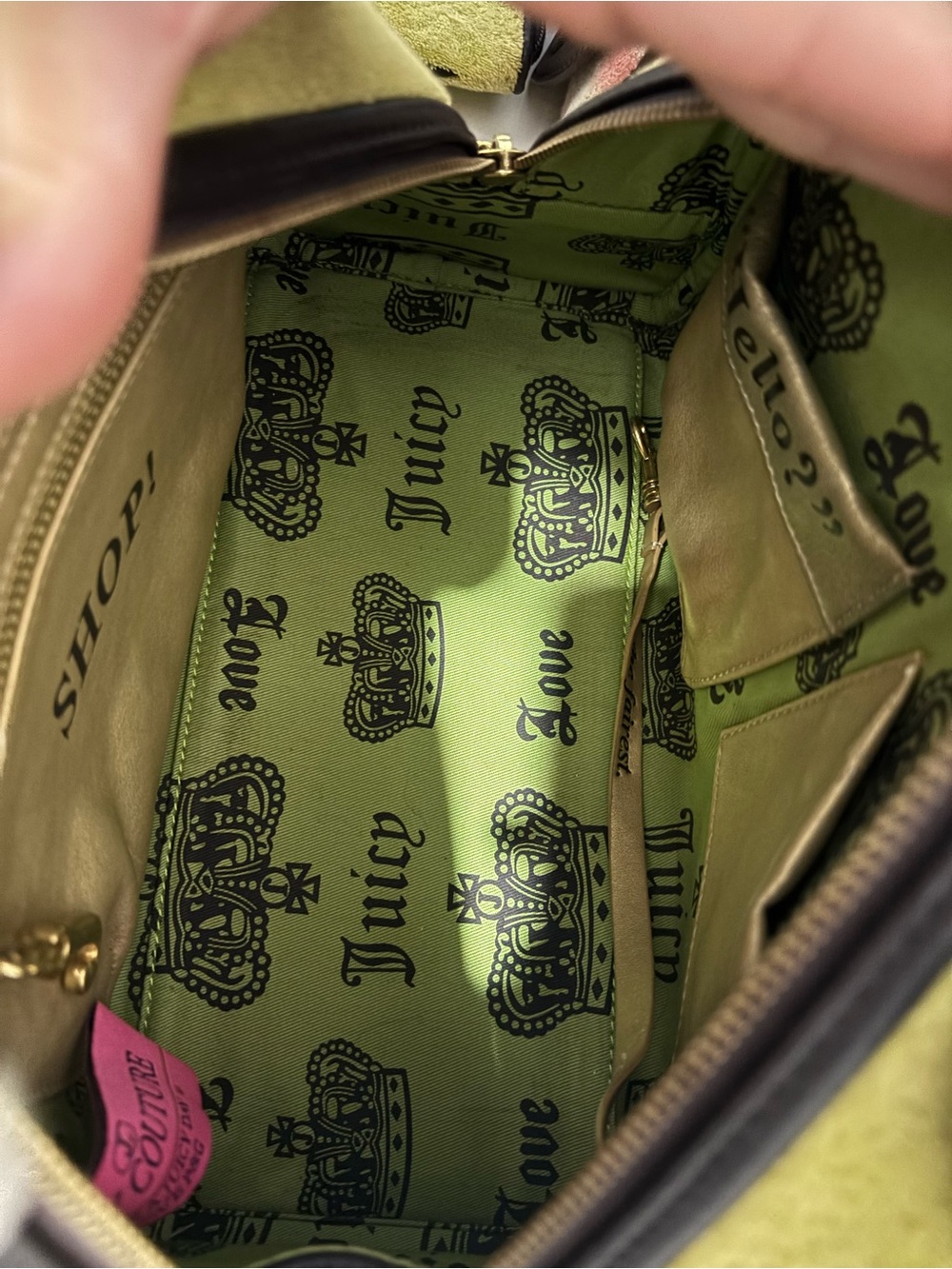 Isle DeJuicy palm tree bowler bag and pouch - Picture 3 of 6